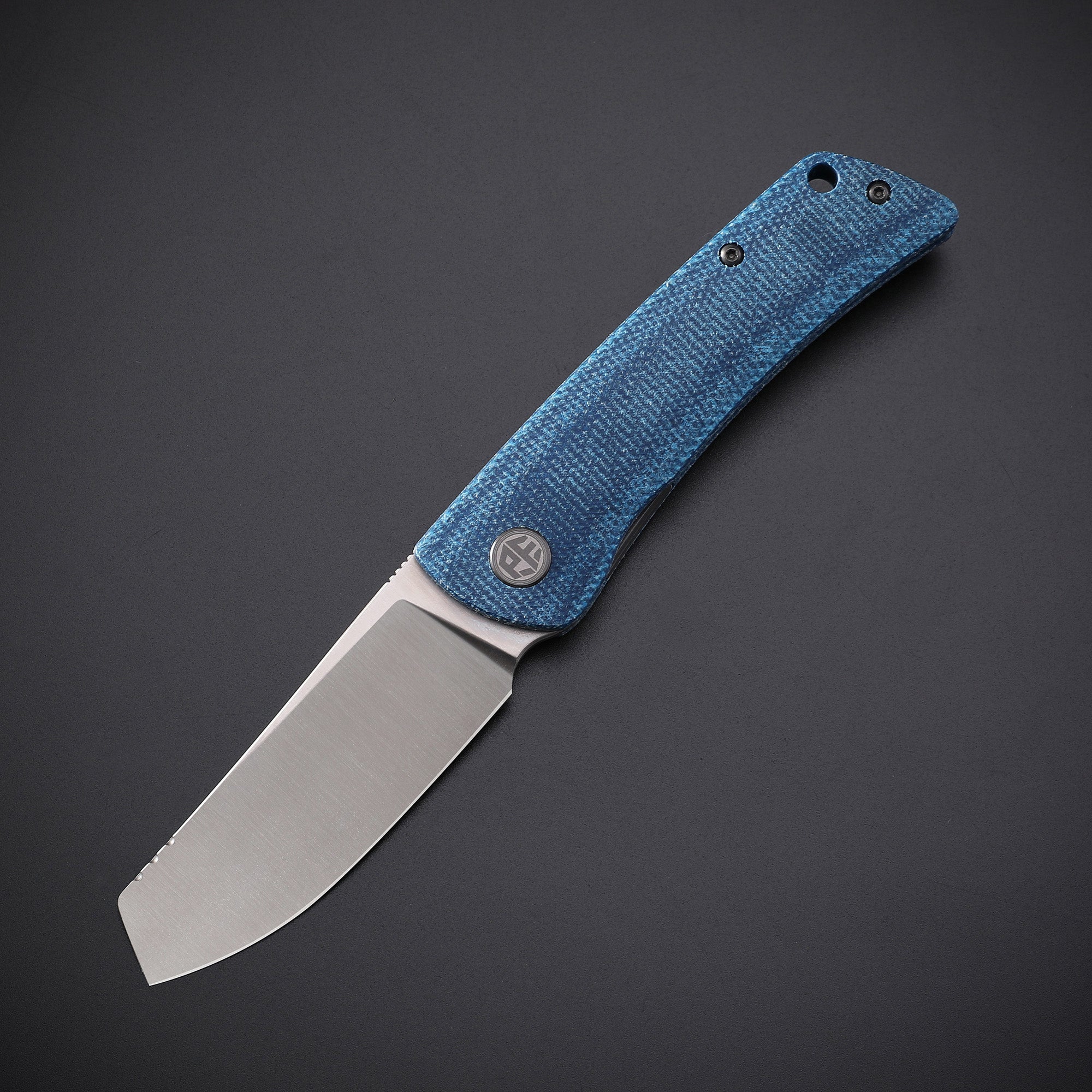 Petrified Fish PFE05 Flavorist ,3.15" K110 Satin Blade, 94g Micarta Handle Front Flipper Liner lock Folding knife