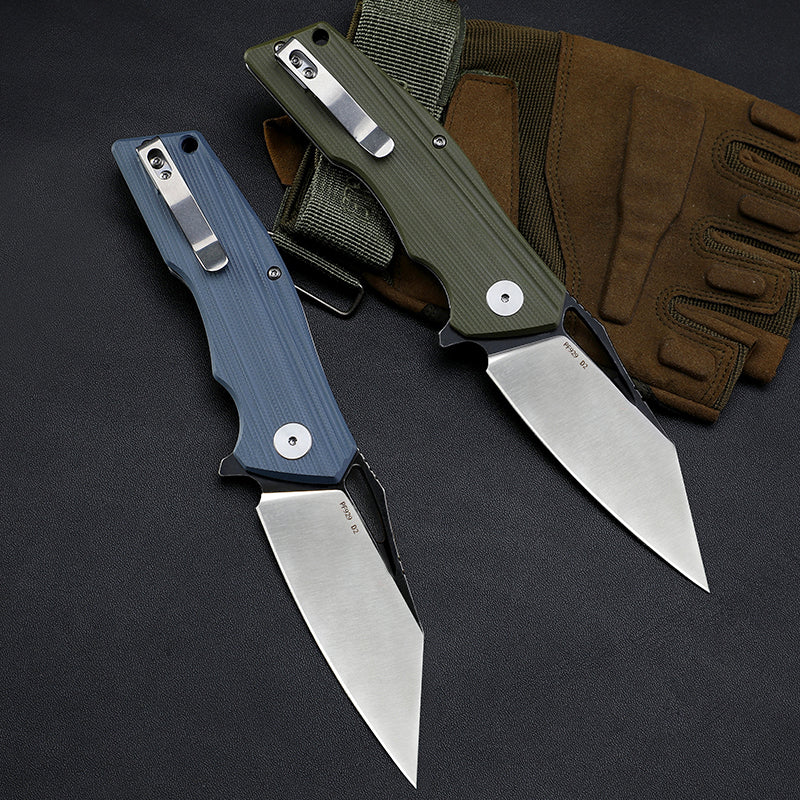 Titan Flipper knife G10 Handle （90mm D2） PF929
