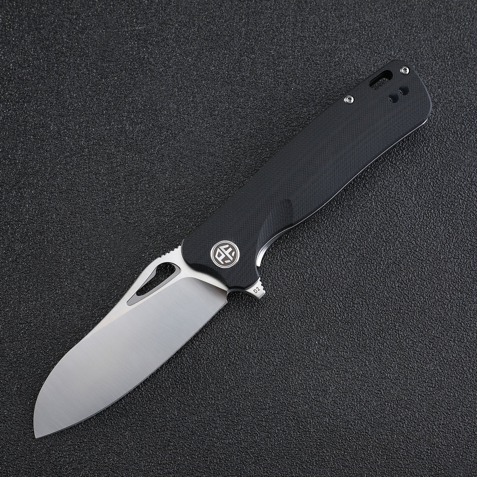 Petrified Fish PF868 Bunta ,3.35" D2 Satin Blade,131g G10 Handle Flipper Folding knife