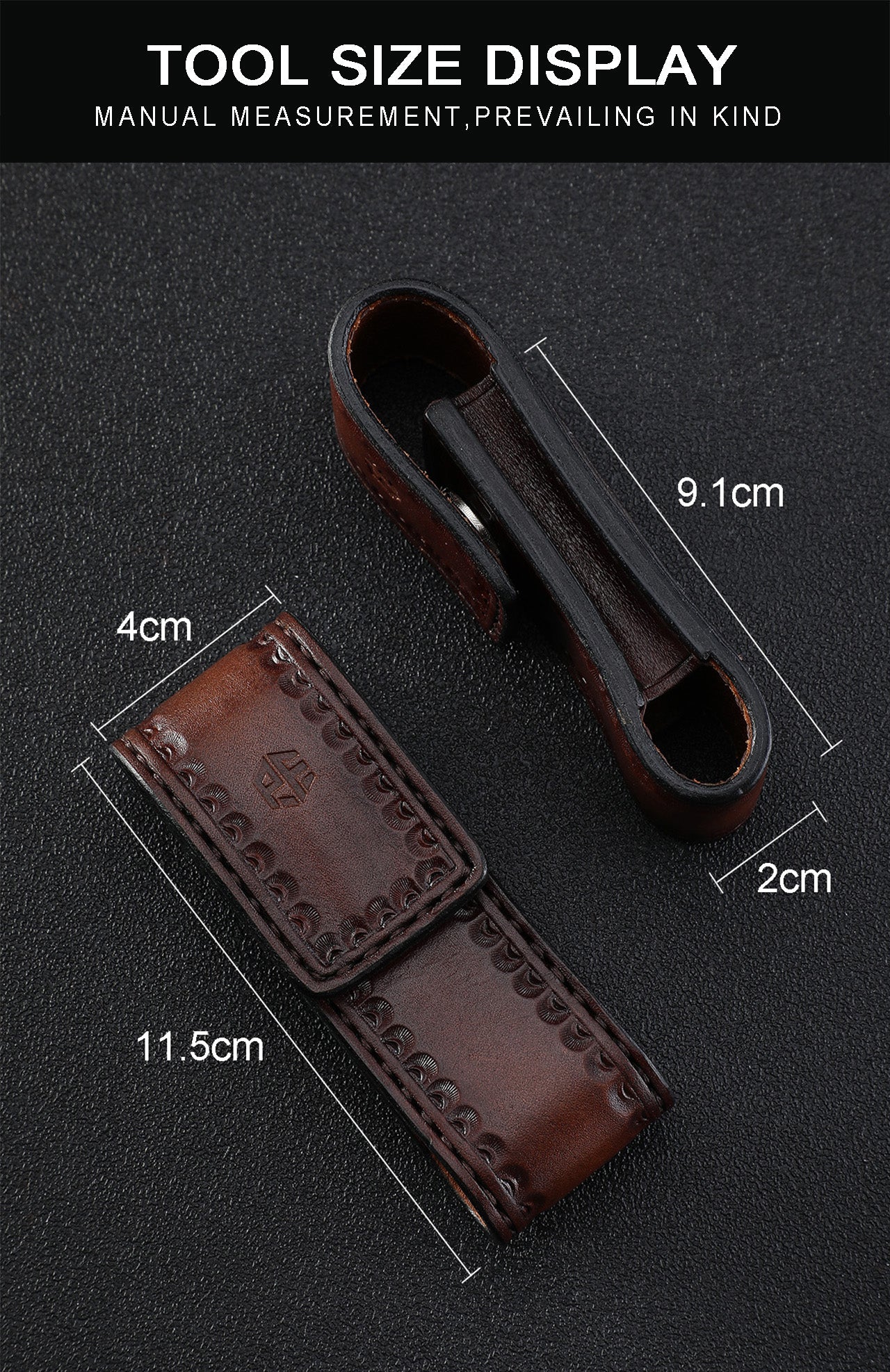 Petrified Fish Knife Leather sheath