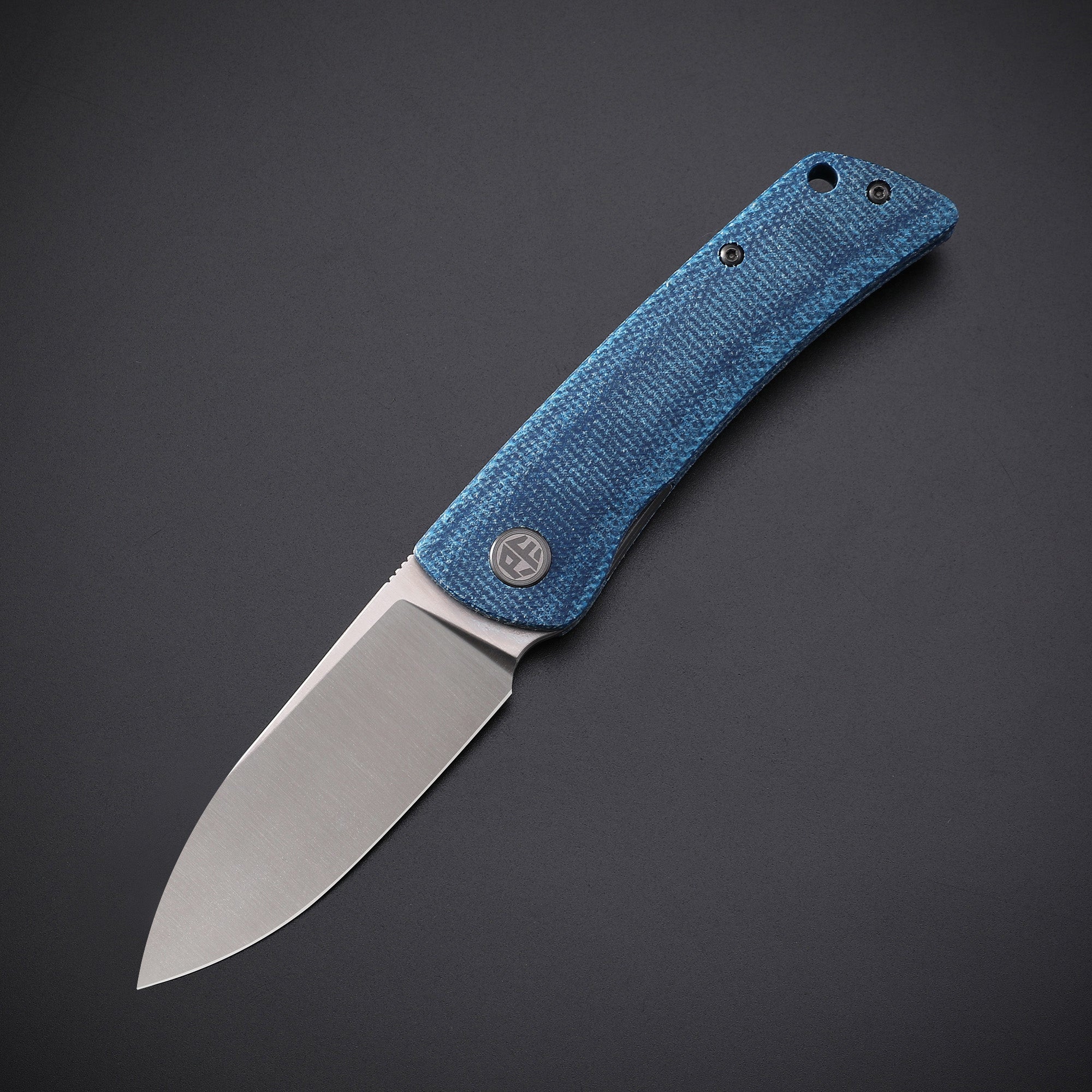 Petrified Fish PFE05 Flavorist ,3.15" K110 Satin Blade, 94g Micarta Handle Front Flipper Liner lock Folding knife