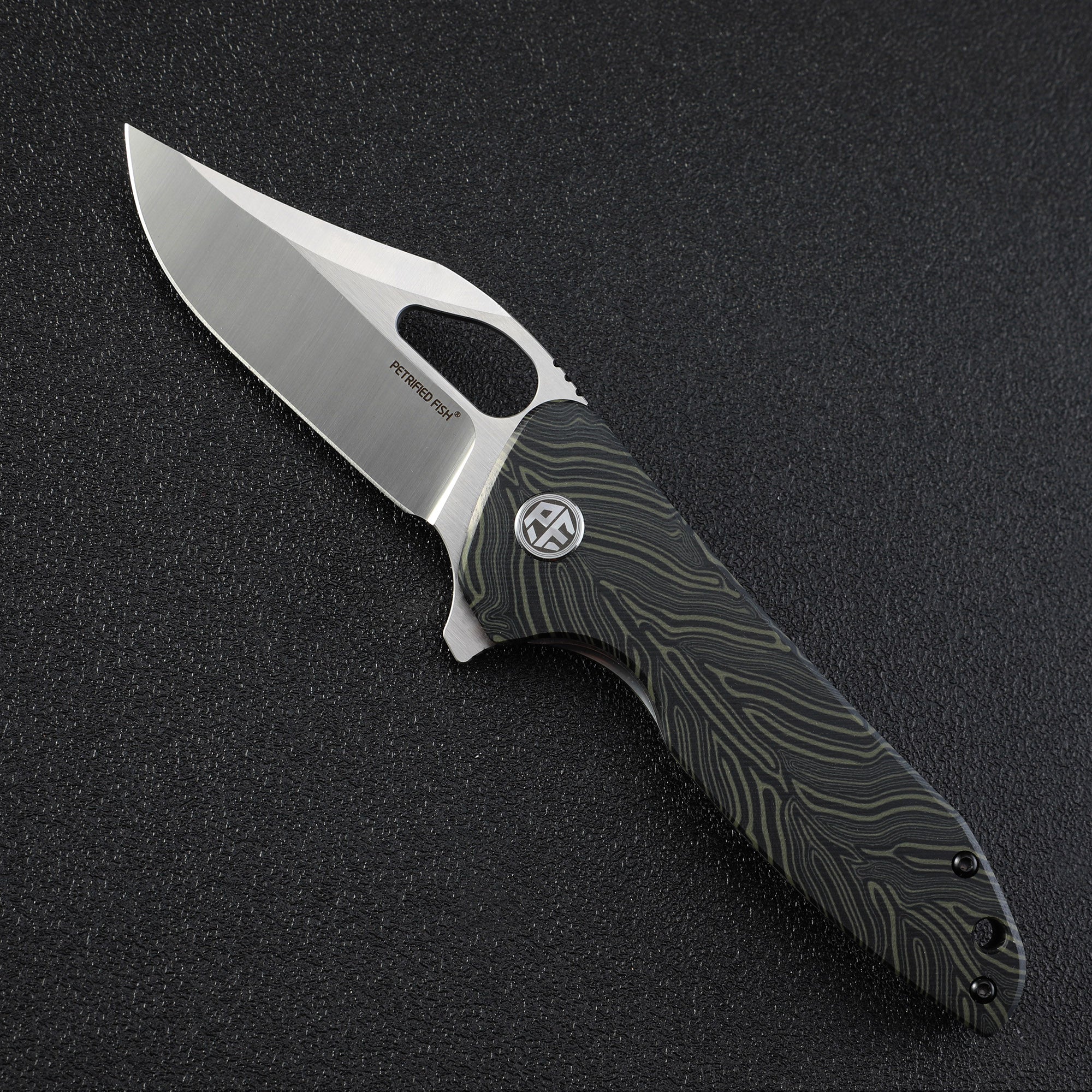 Petrified fish PF999 Original k110 steel blade folding knife ceramic ball bearing G10 handle outdoor camping hunting edc tool