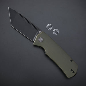 Petrified Fish PFP01T Beluga  ,3.58" K110 Stonewashed Blade,  Front Flipper Liner lock Folding knife