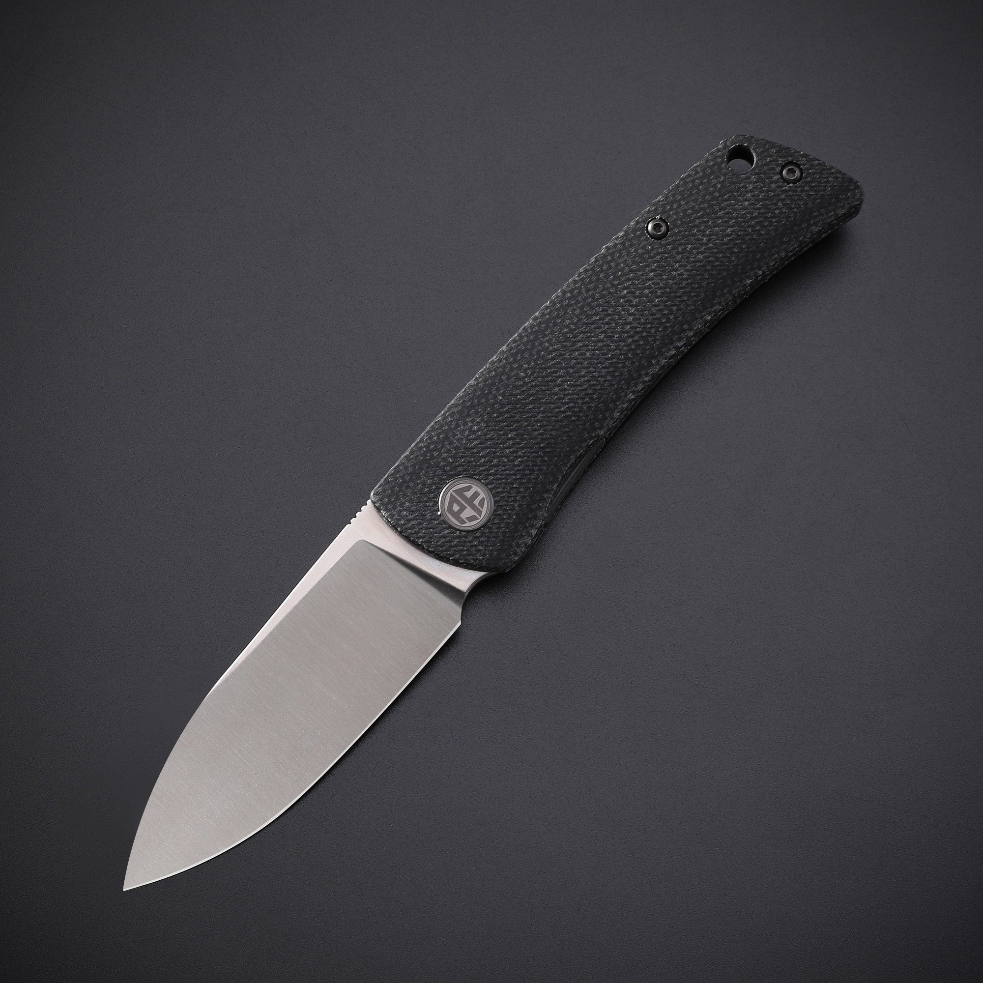 Petrified Fish PFE05 Flavorist ,3.15" K110 Satin Blade, 94g Micarta Handle Front Flipper Liner lock Folding knife