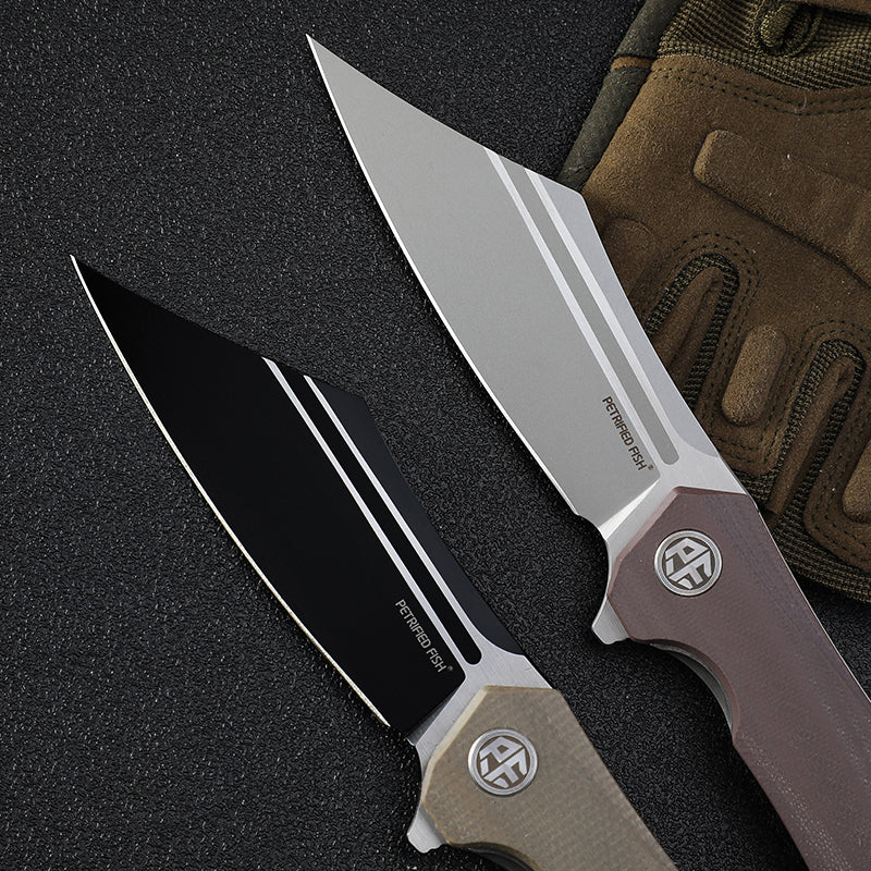Petrified Fish PF939 Folding Knife D2 Steel G10 Handle Hunting Knife Outdoor Camping Survive EDC Knives