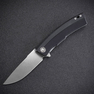 Petrified Fish PFP02 Magazine,3.66“ D2 Satin Blade，G10/Micarta/Carbon Fiber 145g folding Kinfe