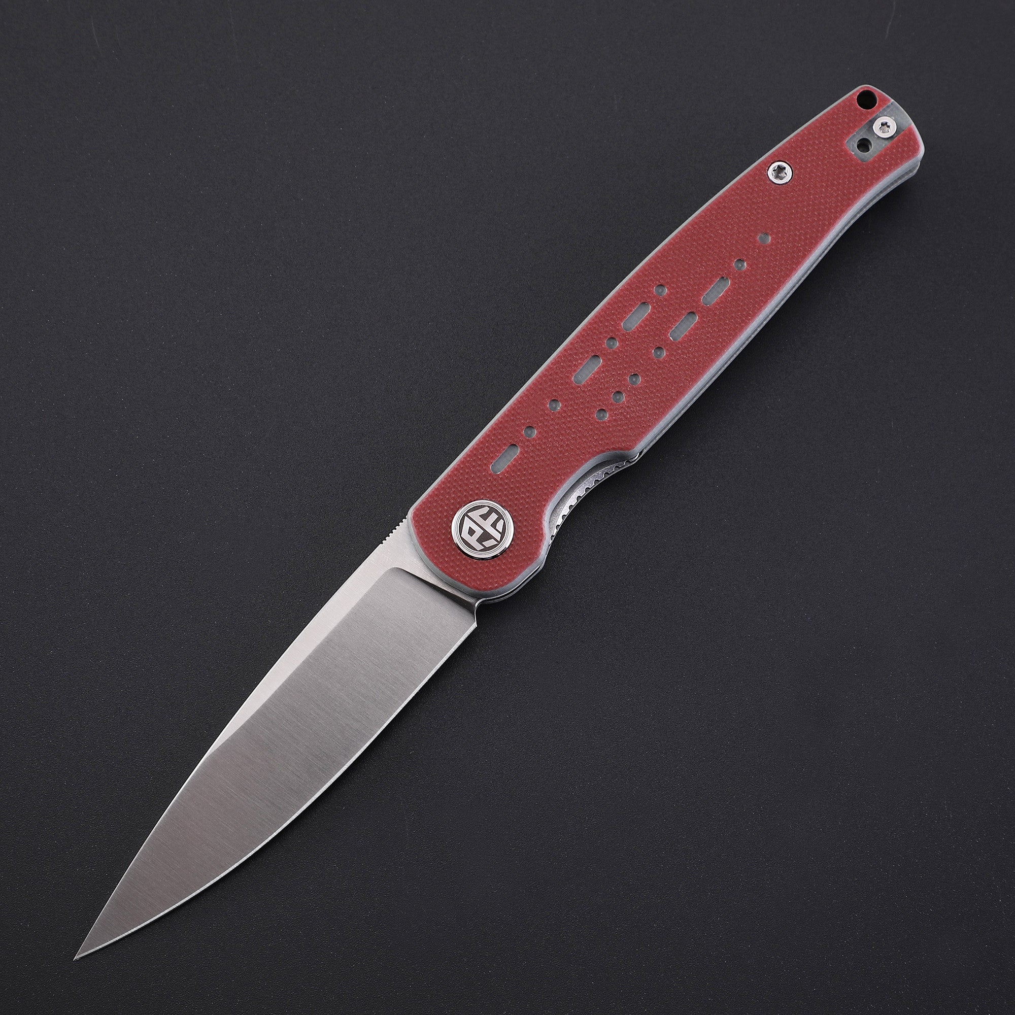 Petrified Fish PFE07 Morse ,3.31" 154CM Satin Blade, 85g G10 Handle Front Flipper Liner lock  Folding knife