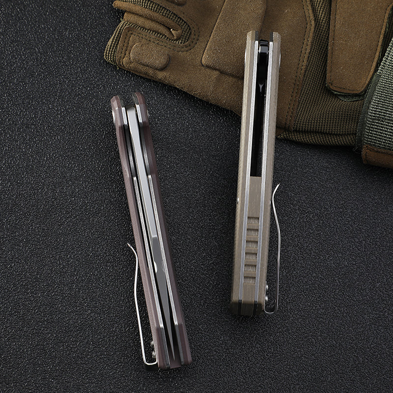 Petrified Fish PF939 Folding Knife D2 Steel G10 Handle Hunting Knife Outdoor Camping Survive EDC Knives