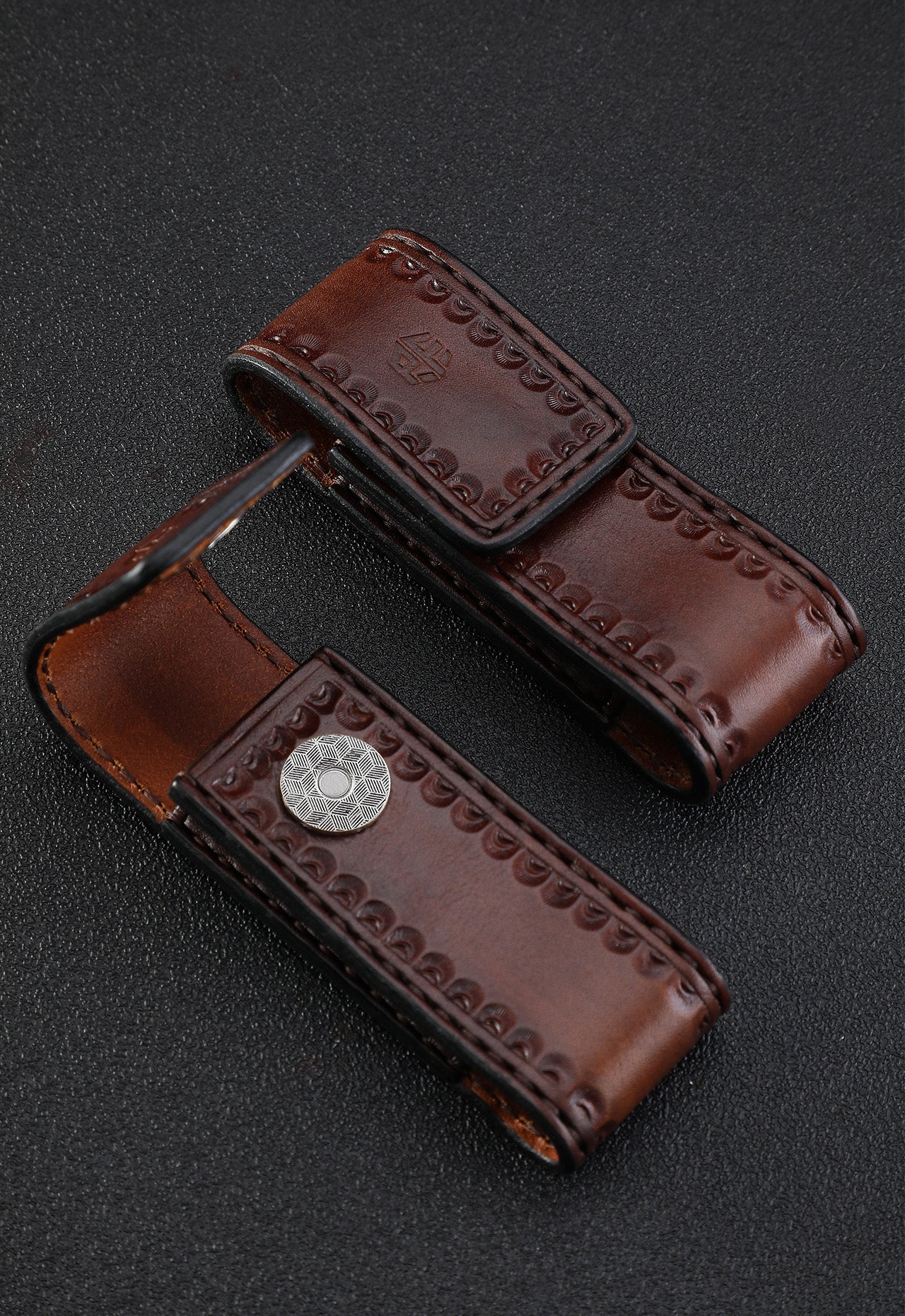 Petrified Fish Knife Leather sheath