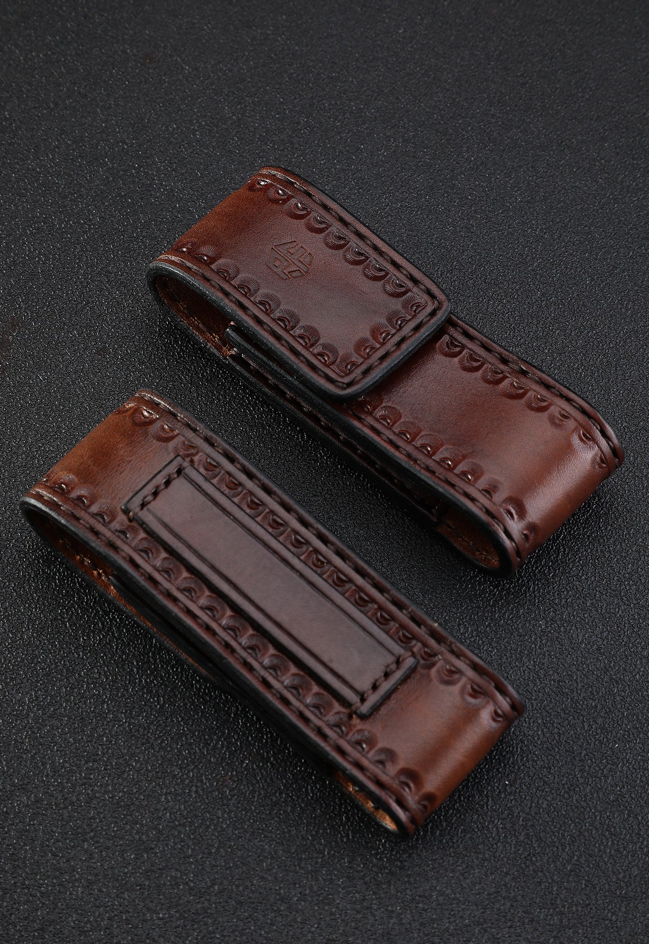 Petrified Fish Knife Leather sheath