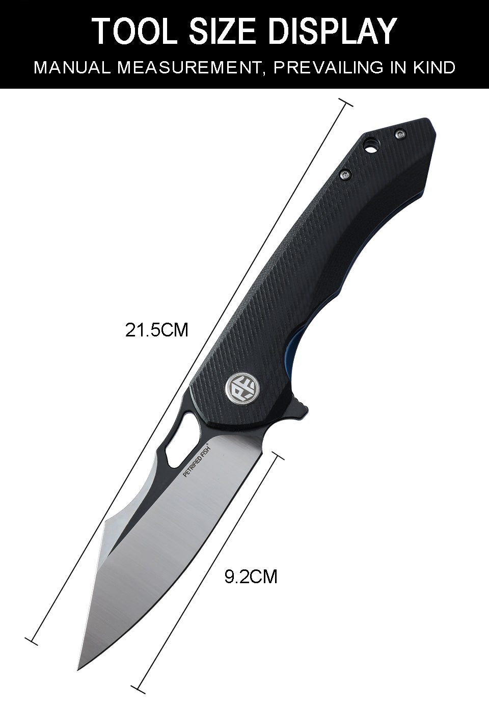 Petrified fish original PF919 Fancy folding knife D2 steel blade G10 handle hunting knife outdoor camping self-defense EDC tool knive