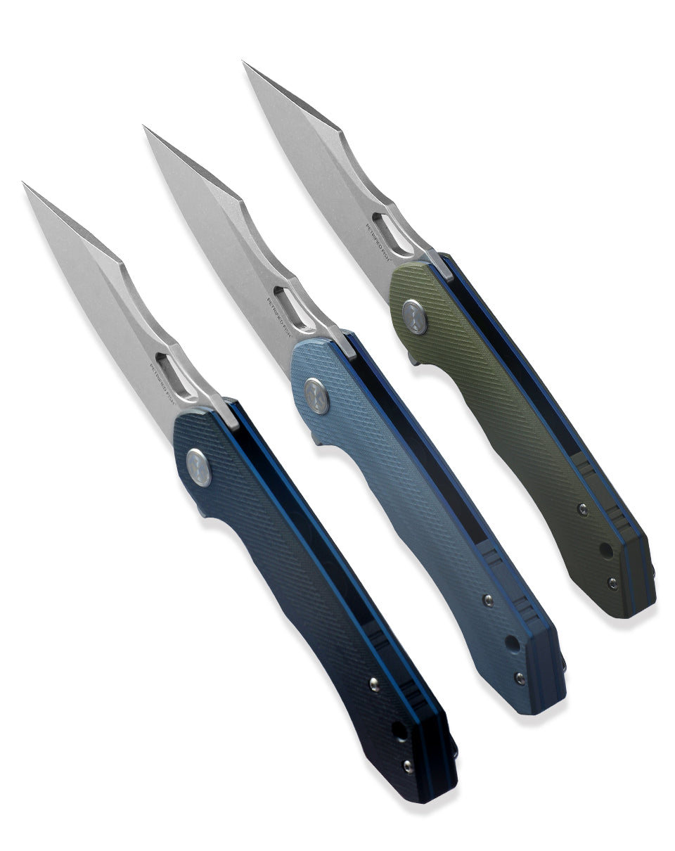 Petrified fish original PF919 Fancy folding knife D2 steel blade G10 handle hunting knife outdoor camping self-defense EDC tool knive