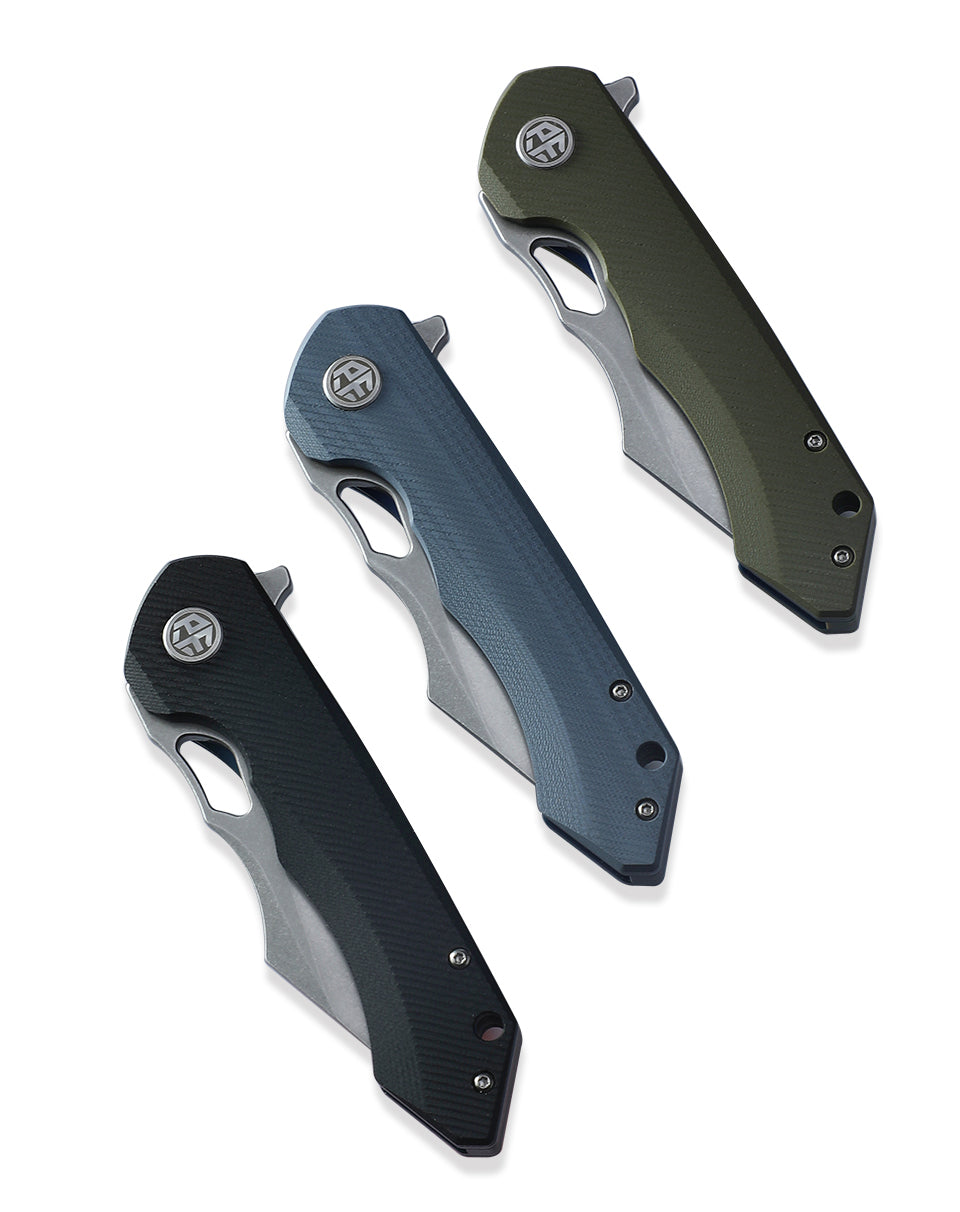 Petrified fish original PF919 Fancy folding knife D2 steel blade G10 handle hunting knife outdoor camping self-defense EDC tool knive