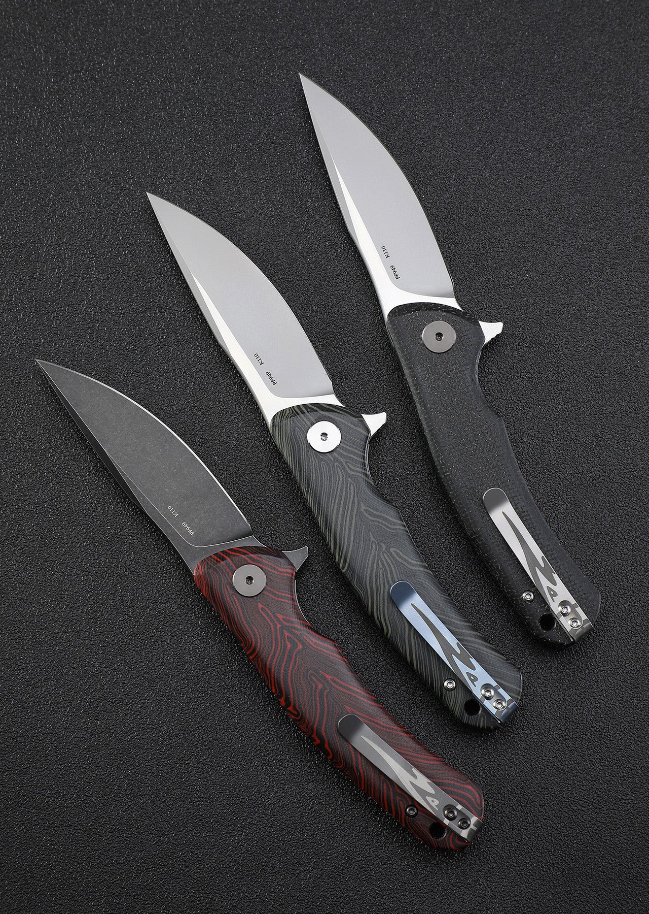 Petrified Fish PF949 Warrior Flipper Knife Carbon Fiber With G10 Handle (90mm K110)