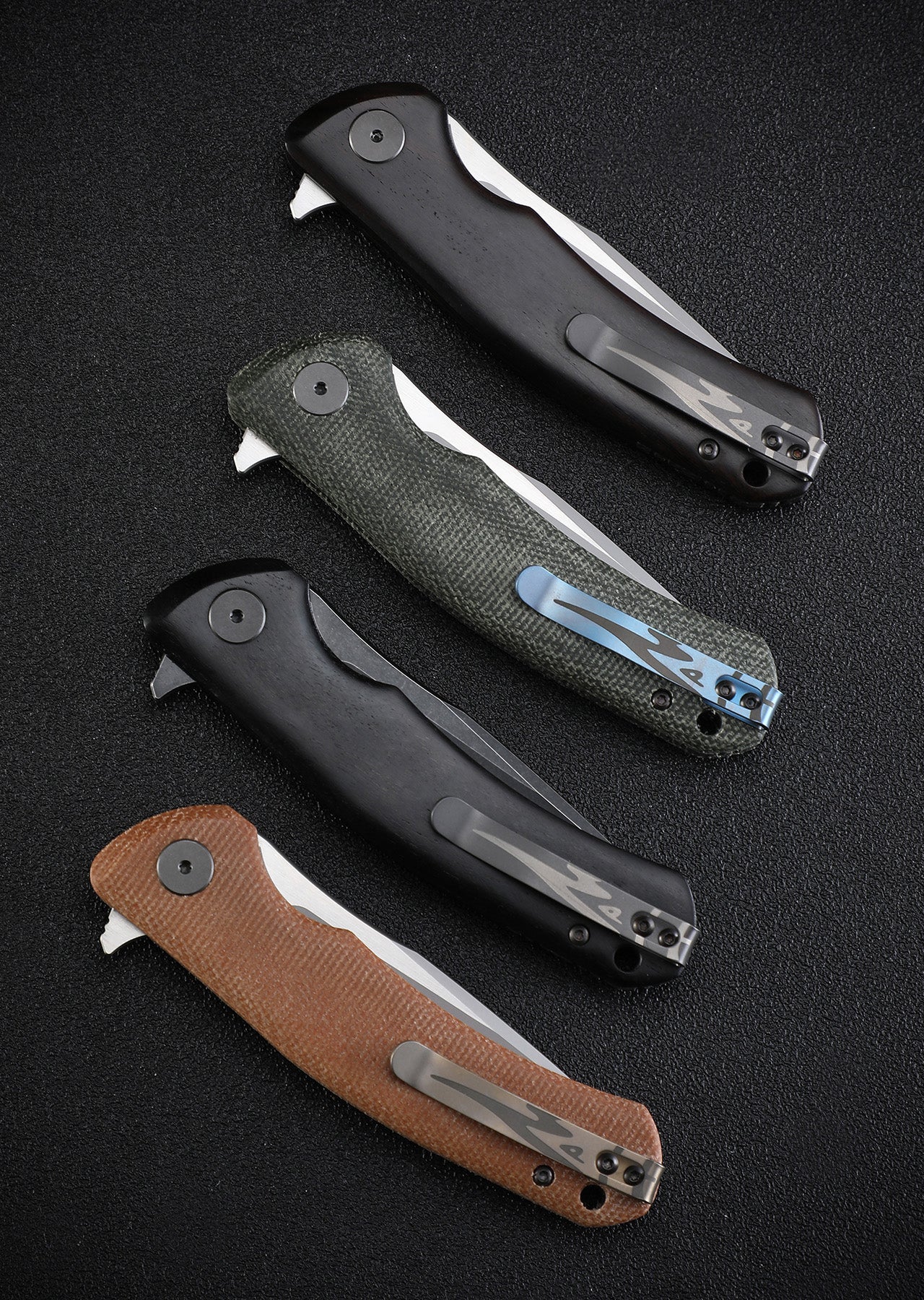 Petrified Fish PF949 Warrior Flipper Knife Carbon Fiber With G10 Handle (90mm K110)