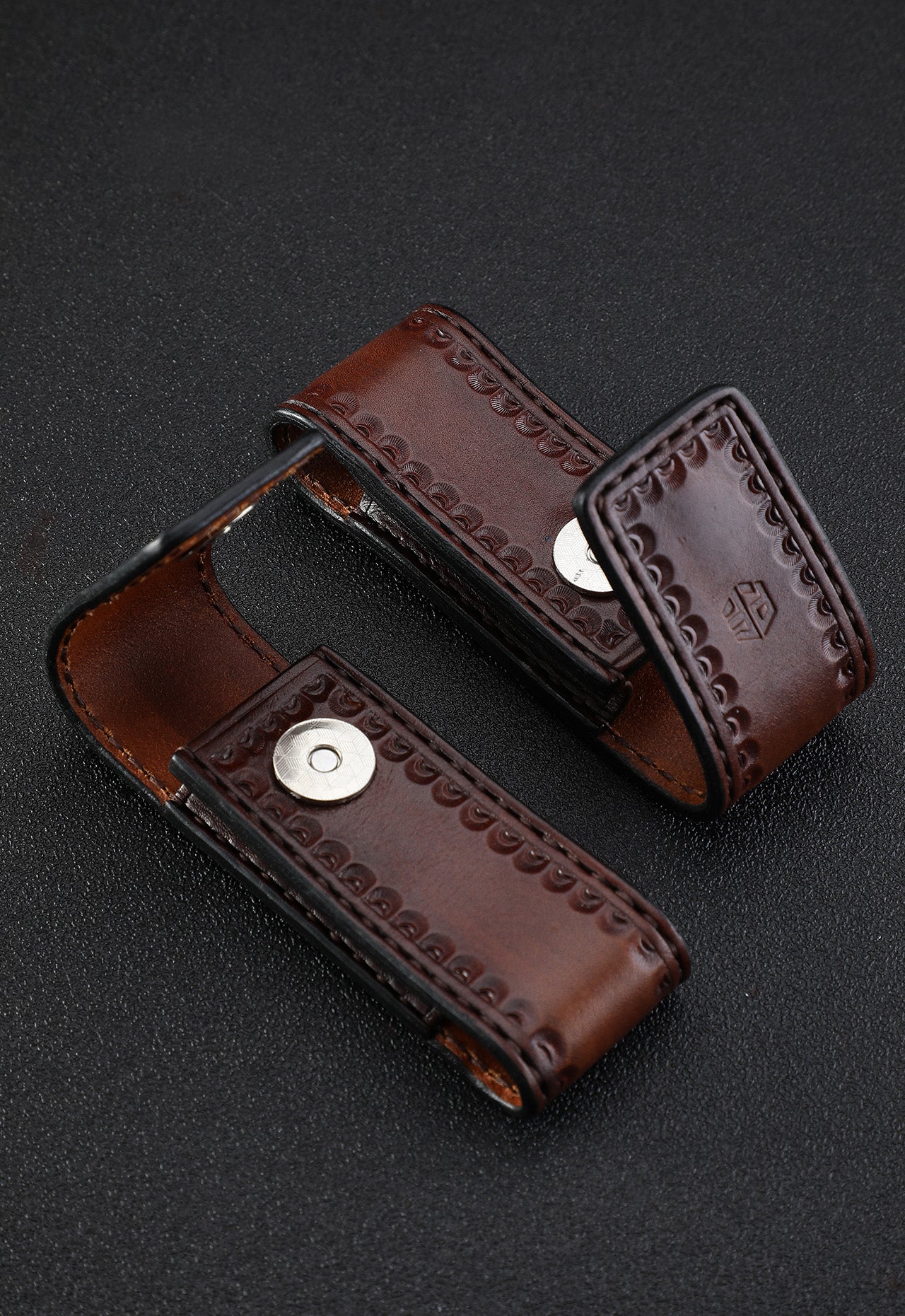 Petrified Fish Knife Leather sheath