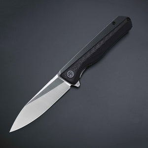 Petrified Fish PF818 Forward ,3.54" D2  Blade,104g Carbon Fiber With G10 Handle  Flipper Folding knife