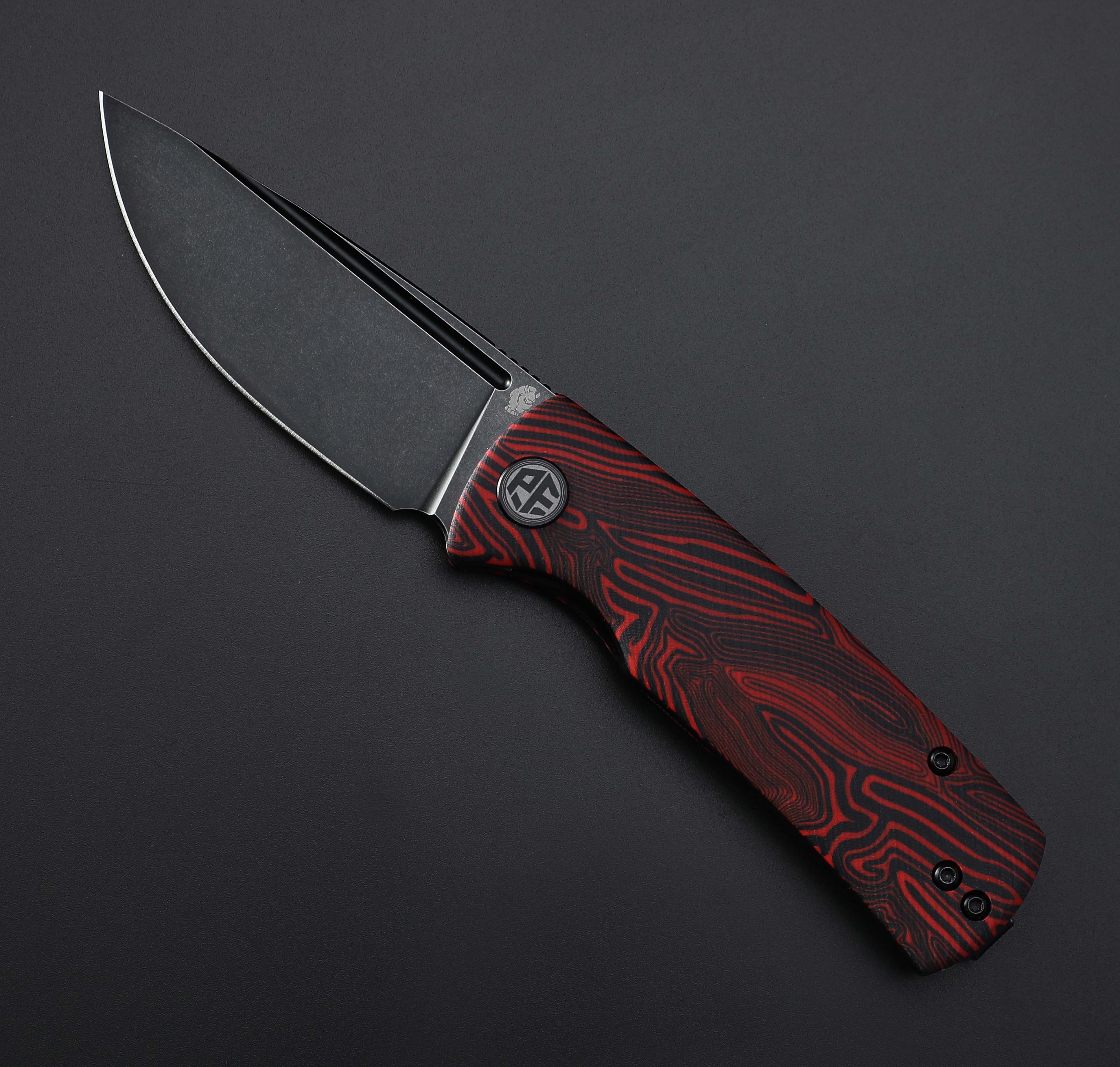 Petrified Fish PFP01X Beluga ,2.99" 14C28N Blade,95.6g G10/Carbon Fiber Handle Front Flipper Liner lock Folding knife