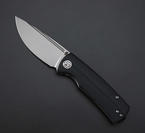 Petrified Fish PFP01X Beluga ,2.99" 14C28N Blade,95.6g G10/Carbon Fiber Handle Front Flipper Liner lock Folding knife