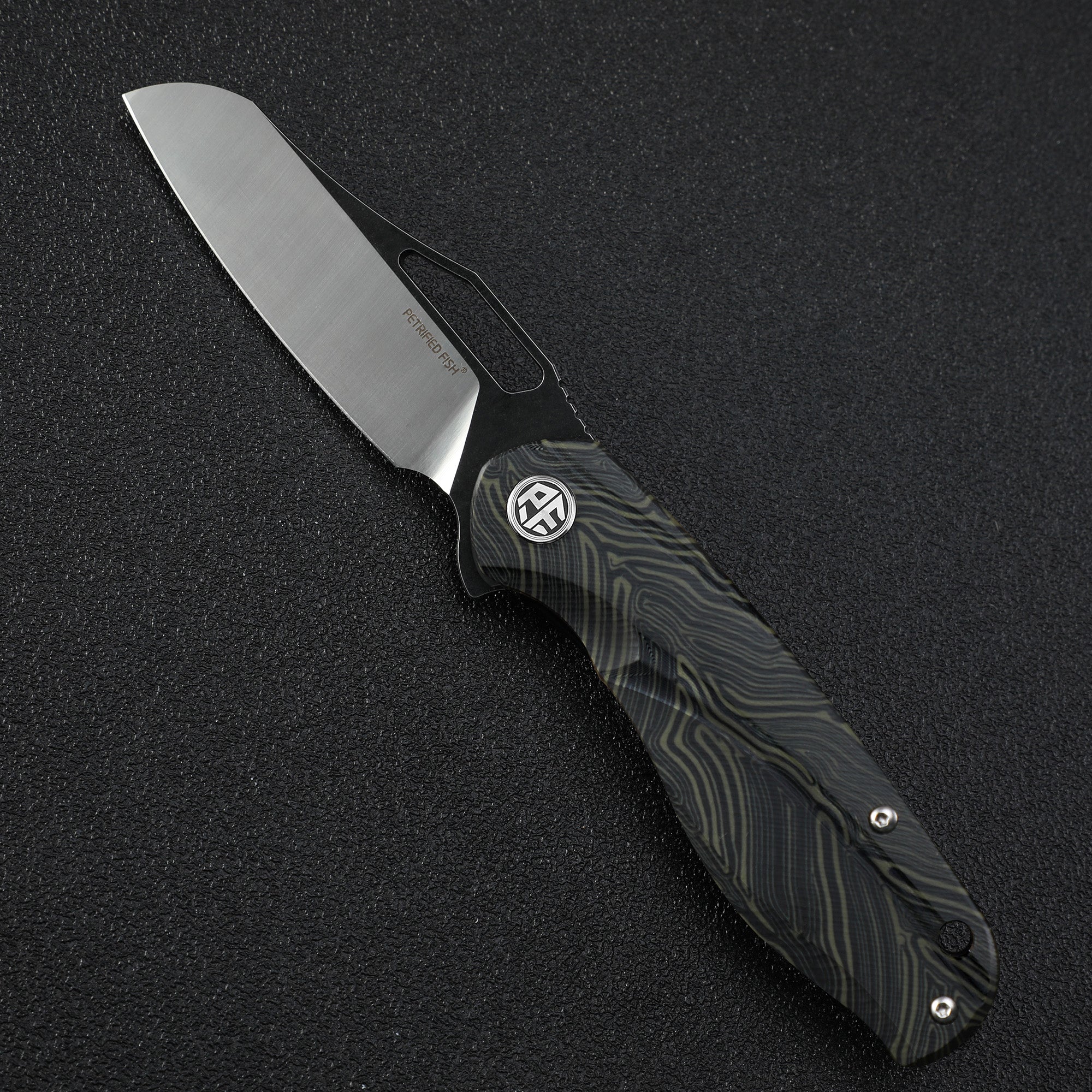 Petrified fish PF979 Raptor original D2 steel folding knife flipper G10 handle camping knives outdoor survival hunting EDC pocket tools