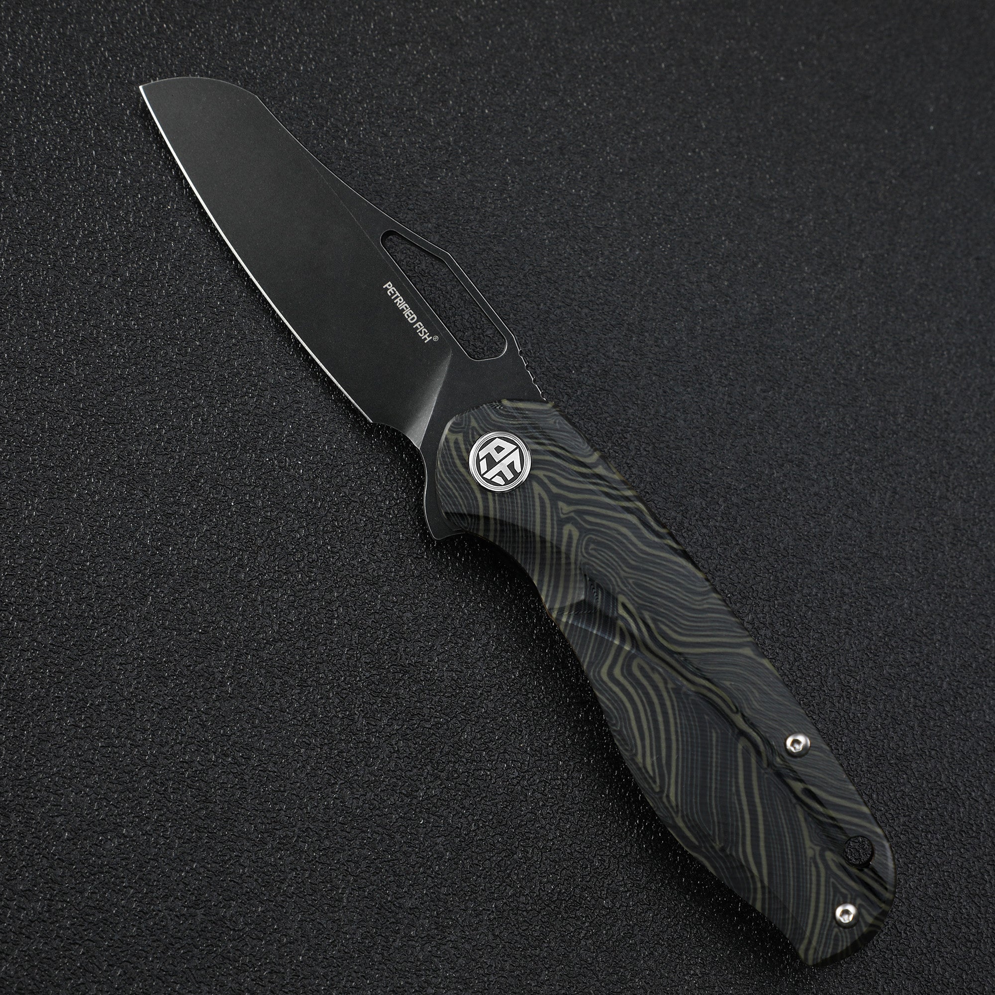 Petrified fish PF979 Raptor original D2 steel folding knife flipper G10 handle camping knives outdoor survival hunting EDC pocket tools