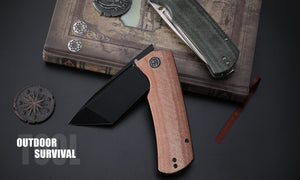 Petrified Fish PFP01T Beluga  ,3.58" K110 Stonewashed Blade,  Front Flipper Liner lock Folding knife