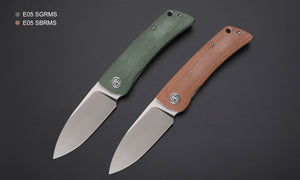 Petrified Fish PFE05 Flavorist ,3.15" K110 Satin Blade, 94g Micarta Handle Front Flipper Liner lock Folding knife