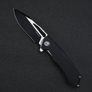 Petrified fish PF969 K110 steel blade ceramic ball bearing folding knives G10 handle titanium alloy clip outdoor hunting knife