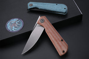 Petrified Fish PFP07 Viking  ,3.62" K110 Satin Blade, 123g G10 Handle Front Flipper Liner lock Folding knife