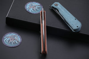 Petrified Fish PFP07 Viking  ,3.62" K110 Satin Blade, 123g G10 Handle Front Flipper Liner lock Folding knife