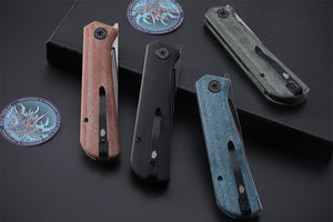 Petrified Fish PFP07 Viking  ,3.62" K110 Satin Blade, 123g G10 Handle Front Flipper Liner lock Folding knife